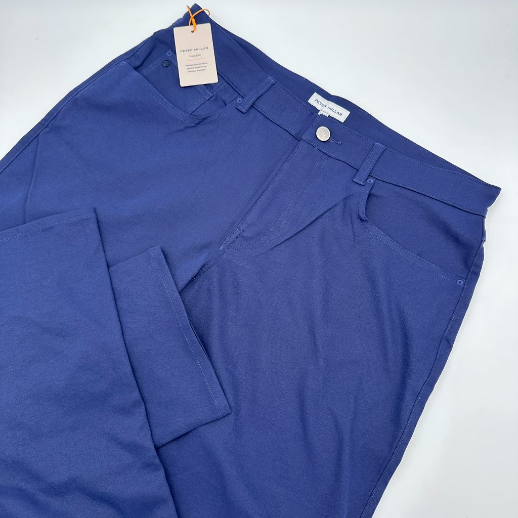 Peter Millar Men's Eb66 Performance Five-Pocket Golf Pant, Size W35 X L30, Navy